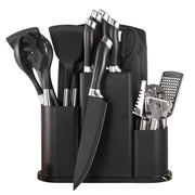20-Piece Premium Black Kitchen Utensil Set