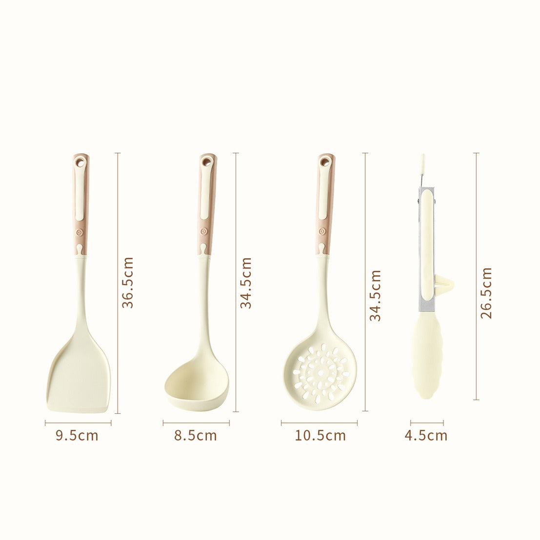 4-Piece Heat-Resistant Silicone Cooking Utensil Set