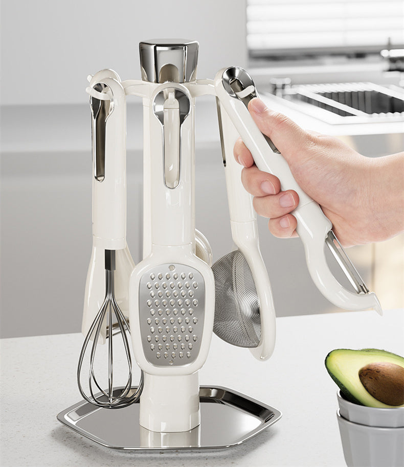 7-Piece Multifunctional Kitchen Gadget Set with Stand