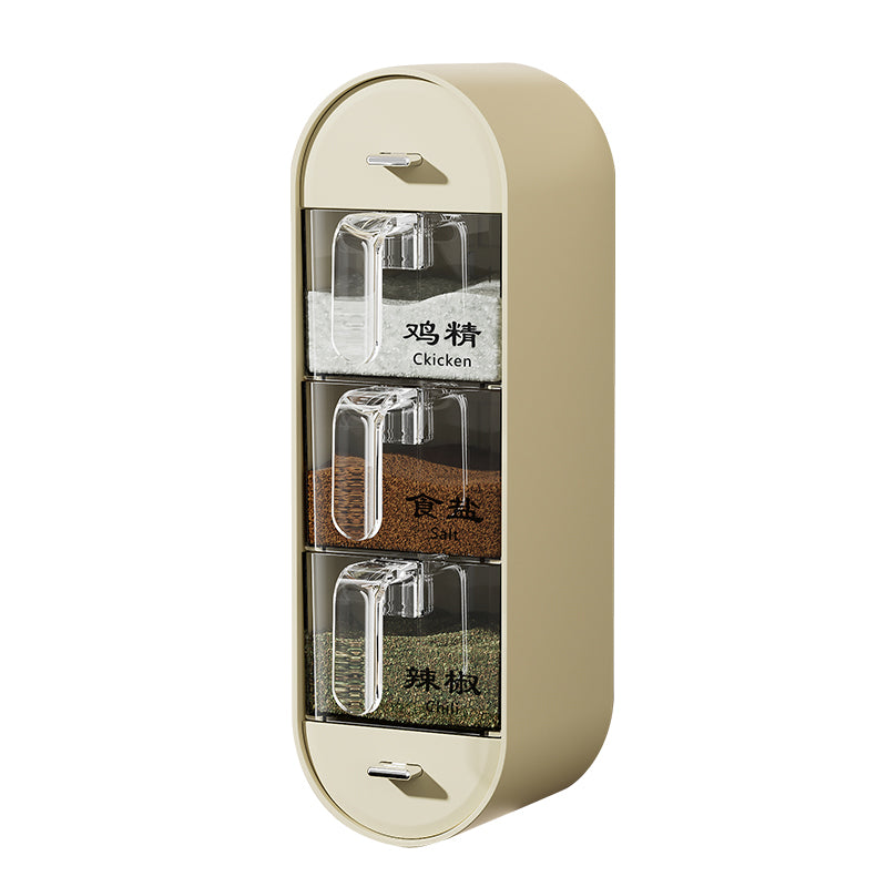 UFORU 3-Layer Wall-Mounted Spice Rack Organizer