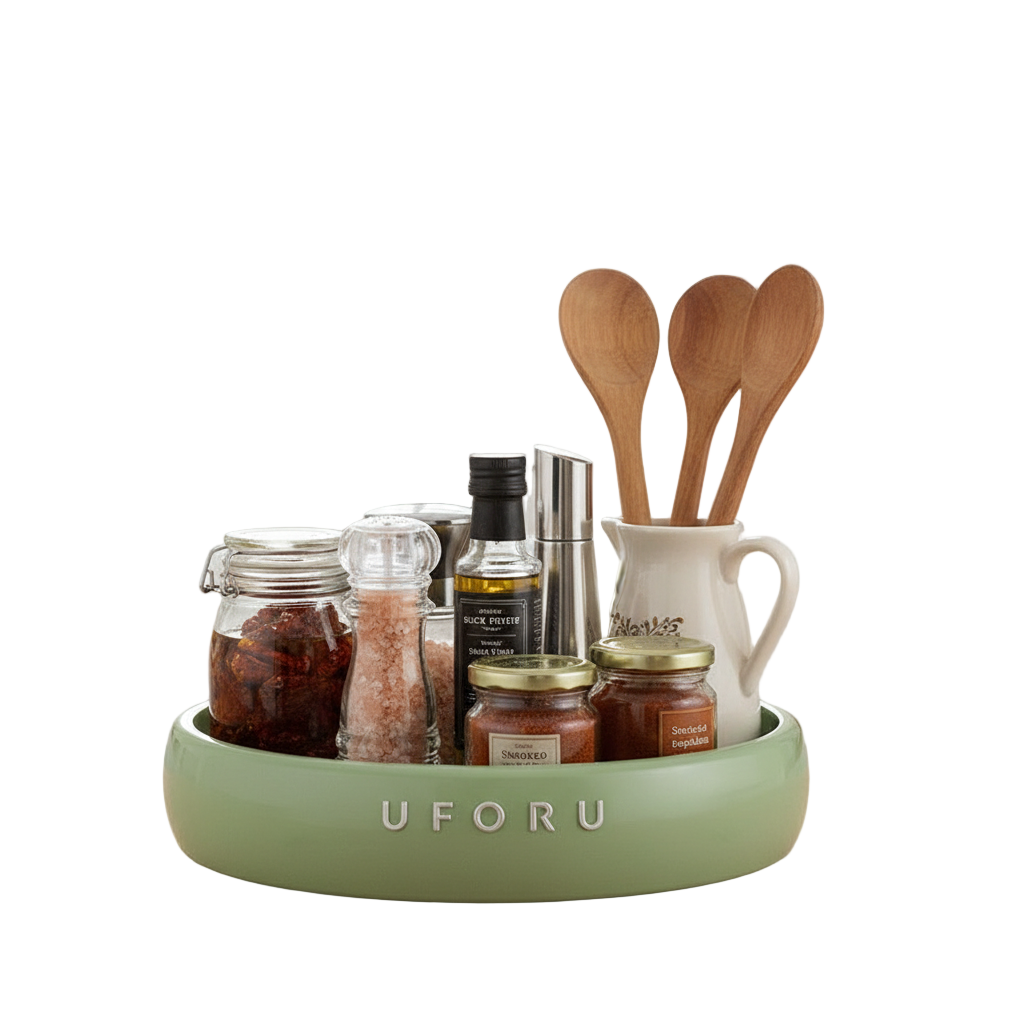 UFORU Large Green Rotating Tray